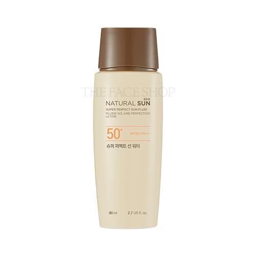 [Thefaceshop] Natural Sun Eco Super Perfect Sun Fluid 80ml SPF50+ PA+++ - kpoptown.ca