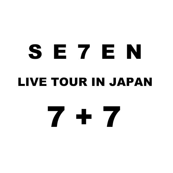 [Japanese Edition] SE7EN LIVE TOUR IN JAPAN 7+7 DVD - kpoptown.ca