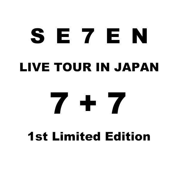 [Japanese Edition] SE7EN LIVE TOUR IN JAPAN 7+7 (1st Limited Edition) DVD - kpoptown.ca