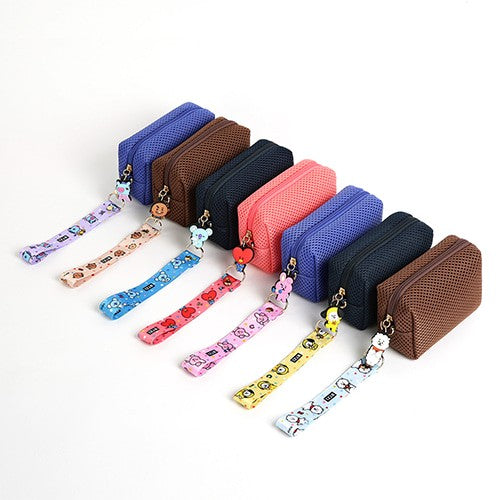 [BT21] BT21 X Monopoly Collaboration - Airmesh Pouch [Mini Pouch] - kpoptown.ca