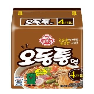 Ottogi Instant Korean Noodle -  Odongtong Ramen - 120g * 4 pcs - kpoptown.ca