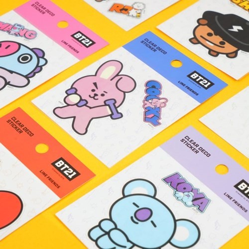 [BT21] BTS Kumhong Fancy Collaboration - Clear Deco Sticker ver.02 - kpoptown.ca