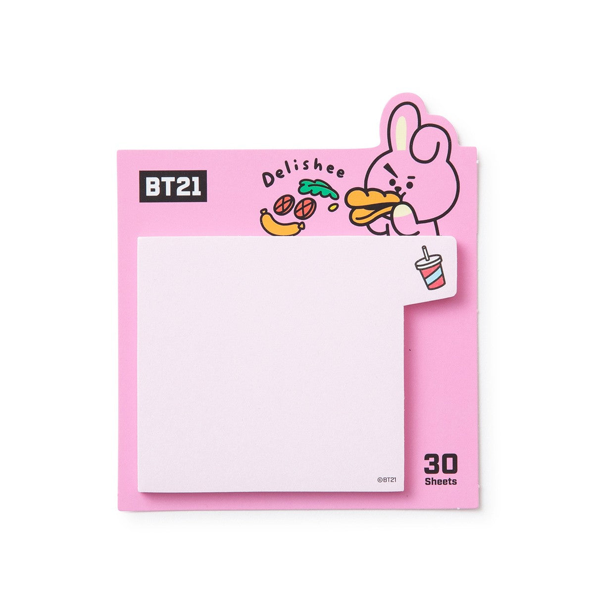 [BT21] BTS Line Friends Collaboration - Bite Sticky Memo - kpoptown.ca