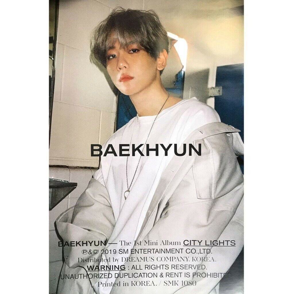 [Poster] BAEKHYUN 1st Mini Album - City Lights (Day ver) Poster - kpoptown.ca