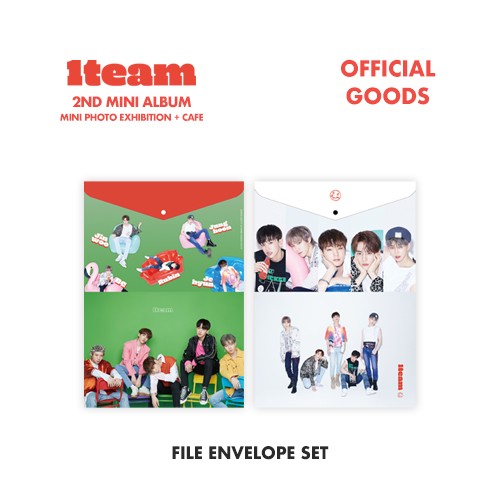 1Team OFFICIAL GOODS - FILE ENVELOPE SET - kpoptown.ca