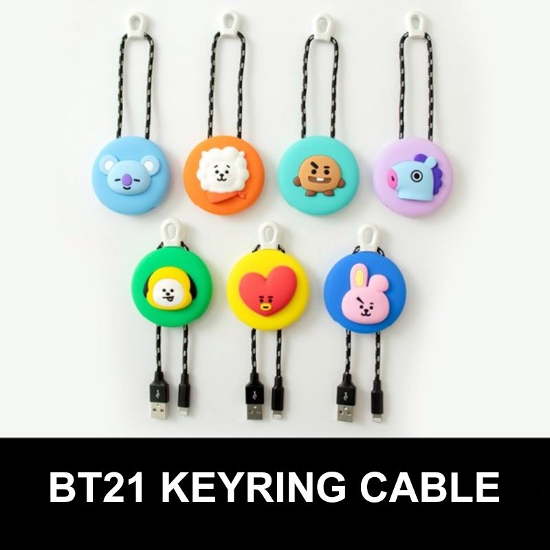 [BT21] BTS Keyring Cable (iPhone) - kpoptown.ca