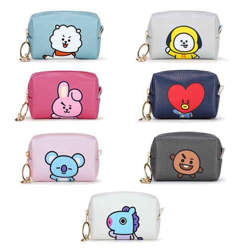 [BT21] BT21 X Monopoly Collaboration - PU SQUARE POUCH S - kpoptown.ca