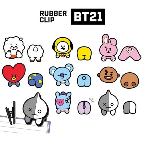 [BT21] BTS Bytori Collaboration - Rubber Clip Set - kpoptown.ca