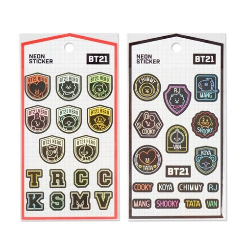 [BT21] BTS Kumhong Fancy Collaboration - Neon Sticker - kpoptown.ca