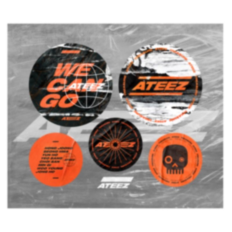 ATEEZ 1st Anniversary Goods - TRAVEL STICKER SET - kpoptown.ca