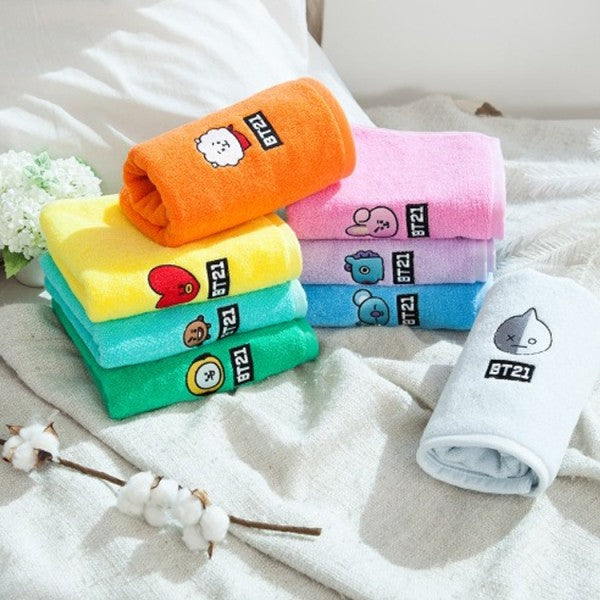 [BT21] BTS Design Ever Collaboration - Facial Towel - kpoptown.ca