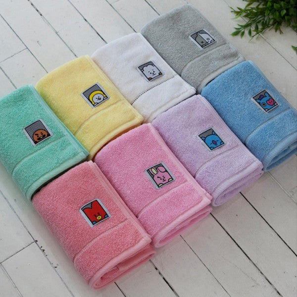 [BT21] BTS Design Ever Collaboration - Wappen Accessory Face Towel - kpoptown.ca