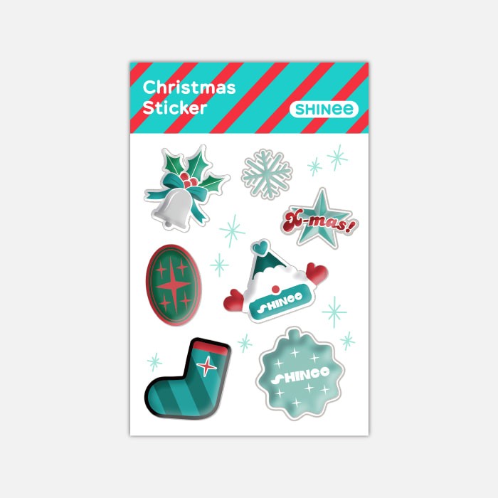 SHINee Official Goods - CHRISTMAS STICKER - kpoptown.ca