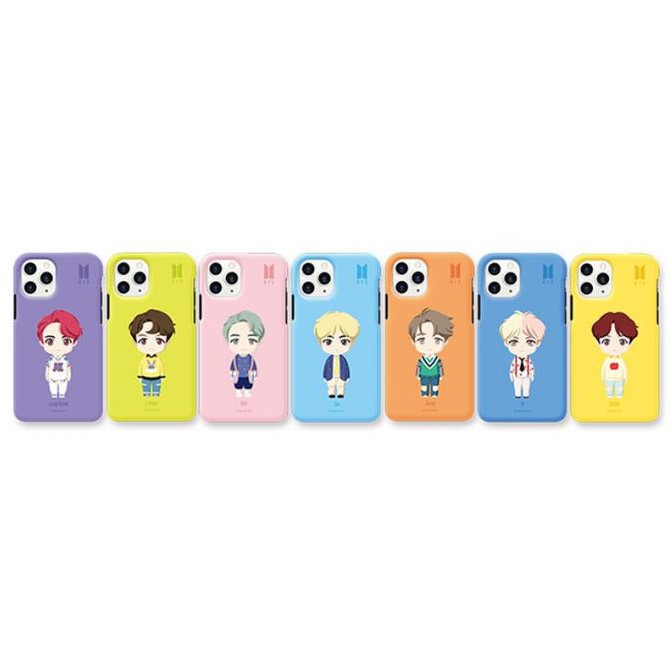 BTS CHARACTER Goods - BASIC STANDING DUAL GUARD Case for iPhone - kpoptown.ca