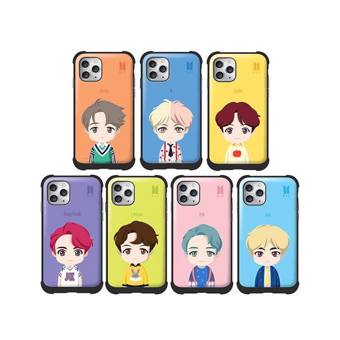 BTS CHARACTER Goods - UPPER BODY VOLUME BUMPER SLIDE Case for iPhone - kpoptown.ca