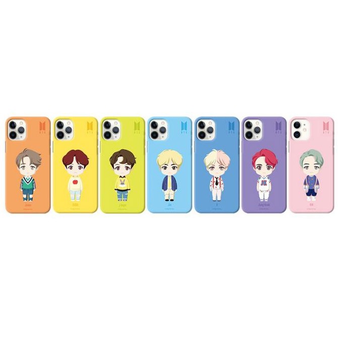 BTS CHARACTER Goods - BASIC STANDING SLIM FIT Case for iPhone - kpoptown.ca