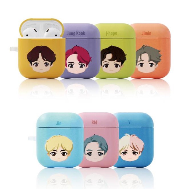 BTS CHARACTER Goods - BASIC HEAD HARD CASE Airpods - kpoptown.ca