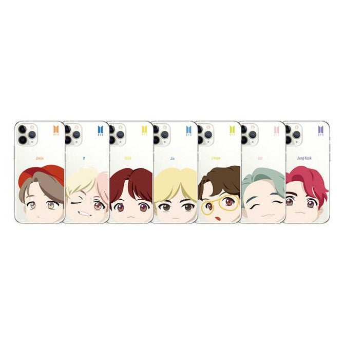 BTS CHARACTER Goods - MOTION FACE CLEAR SOFT Case - kpoptown.ca