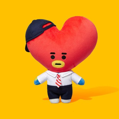 [BT21] BTS Line Friends Collaboration - School Look Standing Doll - kpoptown.ca