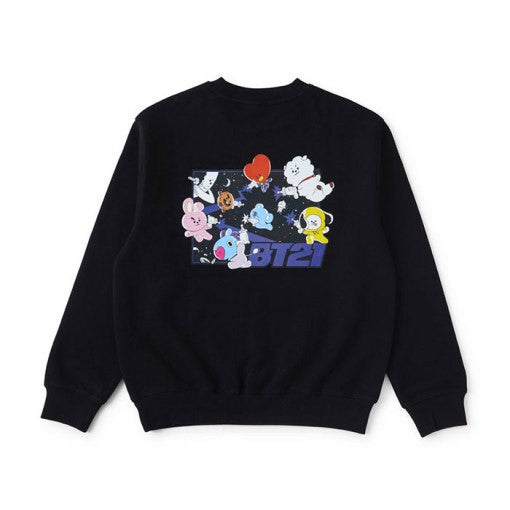 [BT21] BTS Line Friends Collaboration - Space Squad Color Sweatshirt - kpoptown.ca