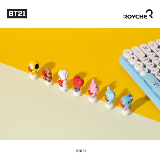 [BT21] BTS Royche Collaboration - Keyboard Figure Keycap - kpoptown.ca