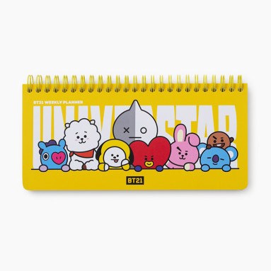 [BT21] BTS Line Friends Collaboration - Heart Weekly Planner - kpoptown.ca