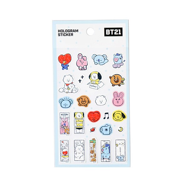 [BT21] BTS Kumhong Fancy Collaboration - PVC Hologram Sticker - kpoptown.ca