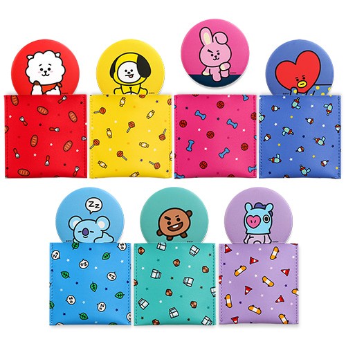 [BT21] BT21 X Monopoly Collaboration - Pouch Mirror Ver.2 - kpoptown.ca