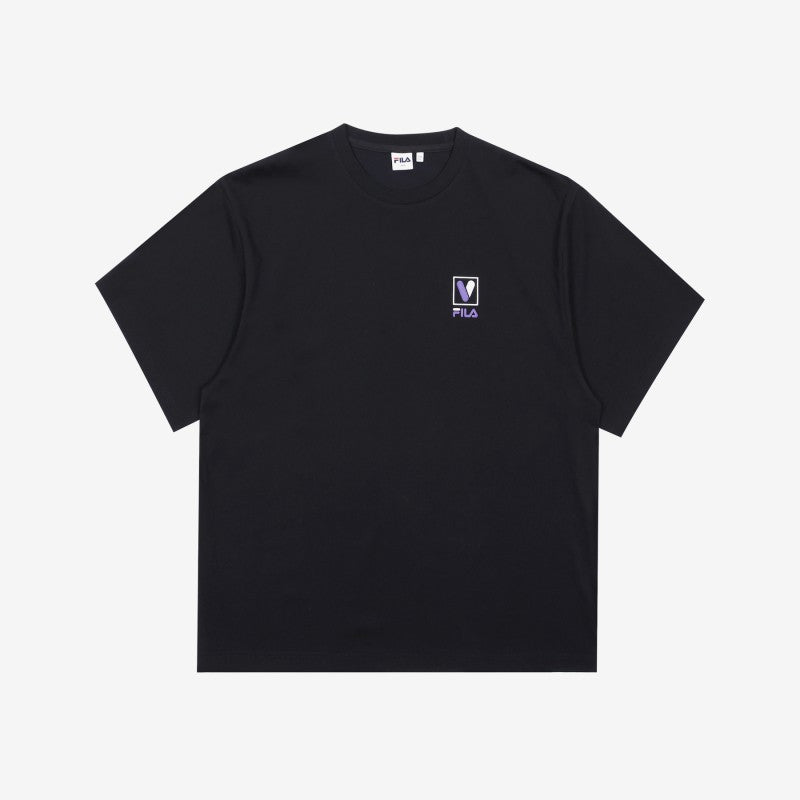 BTS x FILA VOYAGER Collaboration - Loose Fit Leathering T-Shirt - kpoptown.ca