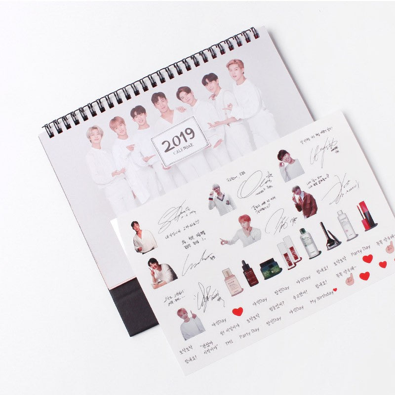MONSTA X Tonymoly Collaboration Goods - 2019 Calendar - kpoptown.ca