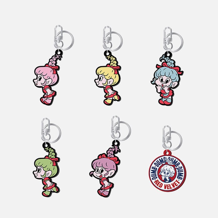 Red Velvet Loves GOOD LUCK TROLLS - RUBBER KEYRING - kpoptown.ca