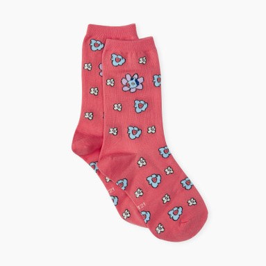 [BT21] BTS Line Friends Collaboration - Flower Socks Set - kpoptown.ca