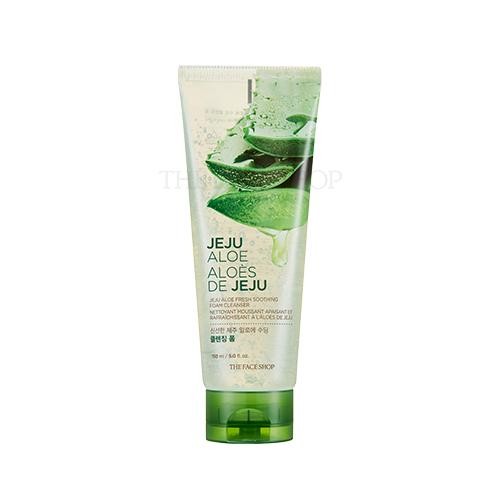 [Thefaceshop] JEJU ALOE Fresh Soothing Foam Cleanser 150ml - kpoptown.ca