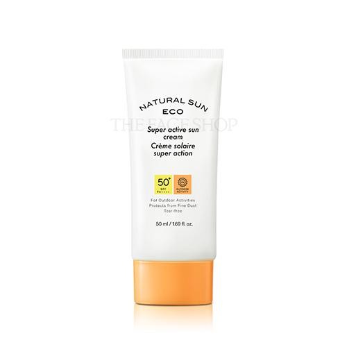 [Thefaceshop] Natural Sun Eco Super Active Sun Cream 50ml - kpoptown.ca