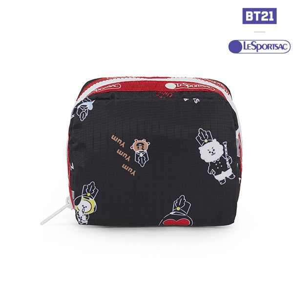 [BT21] BTS LESPORTSAC Collaboration - Accessory Square Cosmetic Pouch - kpoptown.ca