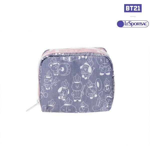 [BT21] BTS LESPORTSAC Collaboration - Accessory Square Cosmetic Pouch - kpoptown.ca