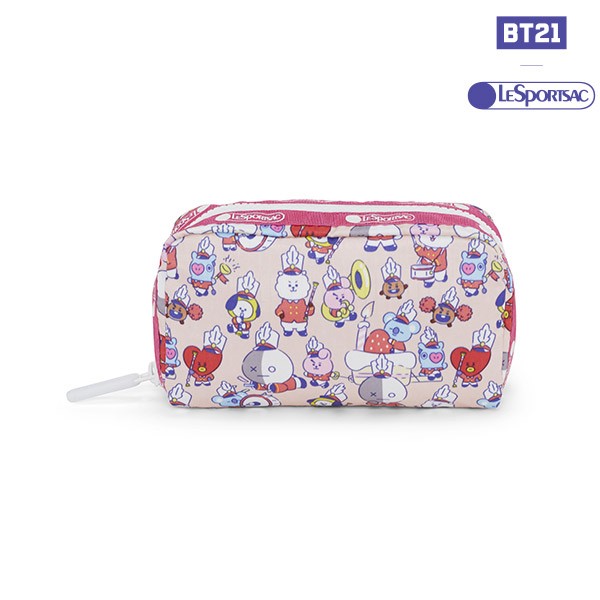 [BT21] BTS LESPORTSAC Collaboration - Rectangular Cosmetic Pouch - kpoptown.ca