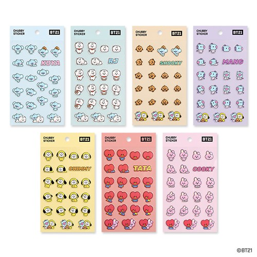 [BT21] BT21 X Monopoly Collaboration - Baby Chubby Sticker - kpoptown.ca