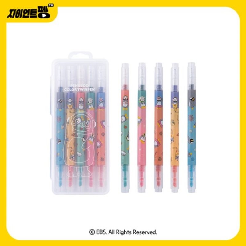 PENGSOO Official Goods - Color Twin Pen Set (10 Colors) - kpoptown.ca