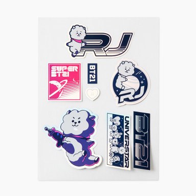 [BT21] BTS Line Friends Collaboration - Space Wappen Deco Sticker - kpoptown.ca