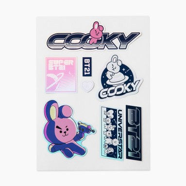 [BT21] BTS Line Friends Collaboration - Space Wappen Deco Sticker - kpoptown.ca