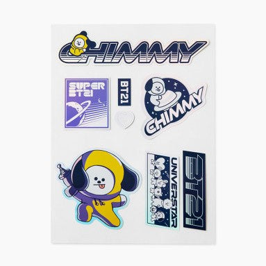 [BT21] BTS Line Friends Collaboration - Space Wappen Deco Sticker - kpoptown.ca