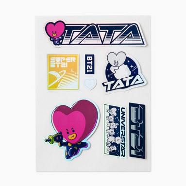 [BT21] BTS Line Friends Collaboration - Space Wappen Deco Sticker - kpoptown.ca