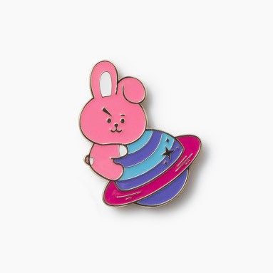 [BT21] BTS Line Friends Collaboration - Space Wappen Metal Badge - kpoptown.ca