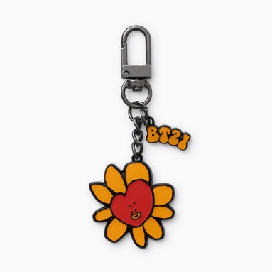 [BT21] BTS Line Friends Collaboration - Flower Metal Keyring - kpoptown.ca