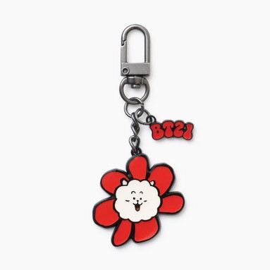 [BT21] BTS Line Friends Collaboration - Flower Metal Keyring - kpoptown.ca