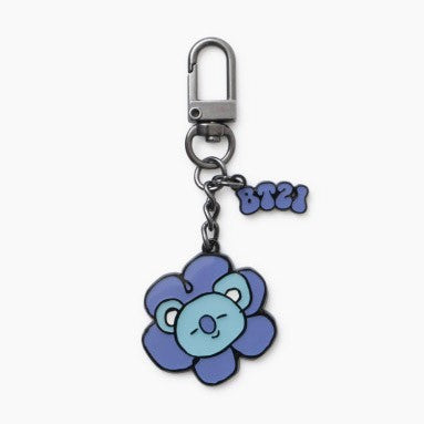 [BT21] BTS Line Friends Collaboration - Flower Metal Keyring - kpoptown.ca