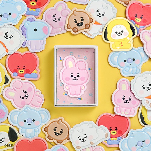 [BT21] BT21 X Monopoly Collaboration - Baby Leather Sticker 4EA - kpoptown.ca