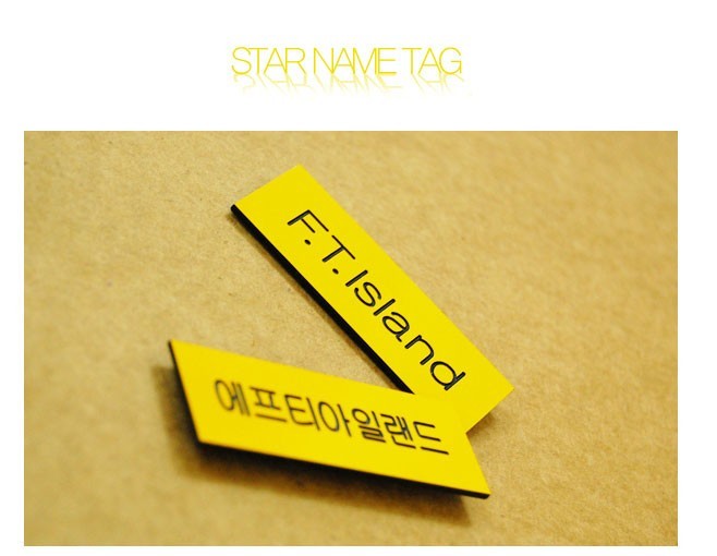 STAR Name Tag Badge of Ftisland - kpoptown.ca