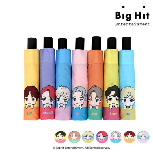 BTS CHARACTER Goods - MEMBER FOLDING UMBRELLA - kpoptown.ca